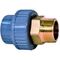 3-piece coupling in ABS/brass Serie: 550 male thread